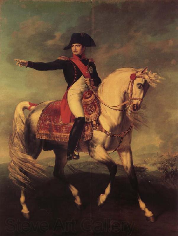 Natoire, Charles Joseph Horseman likeness of Napoleon I Norge oil painting art